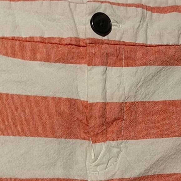 Merona striped pink white  100% cotton sz 12 shorts - Picture 2 of 3